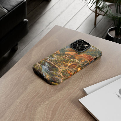 Honeycap Village iPhone Tough Case | Mushroom Village