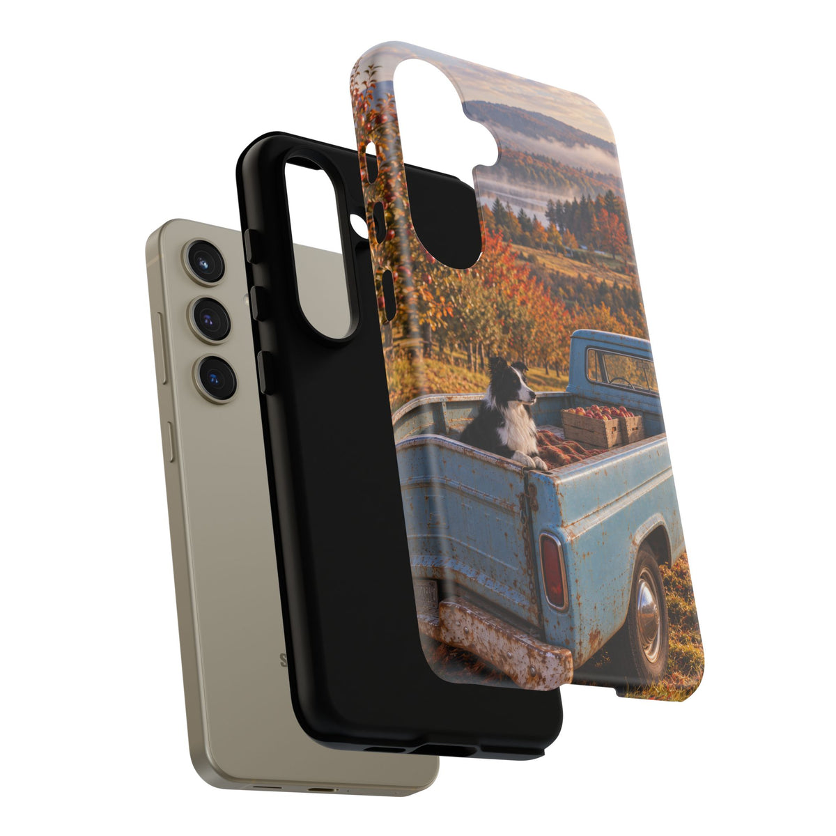 Blue Truck October Samsung Galaxy Tough Case | border collie