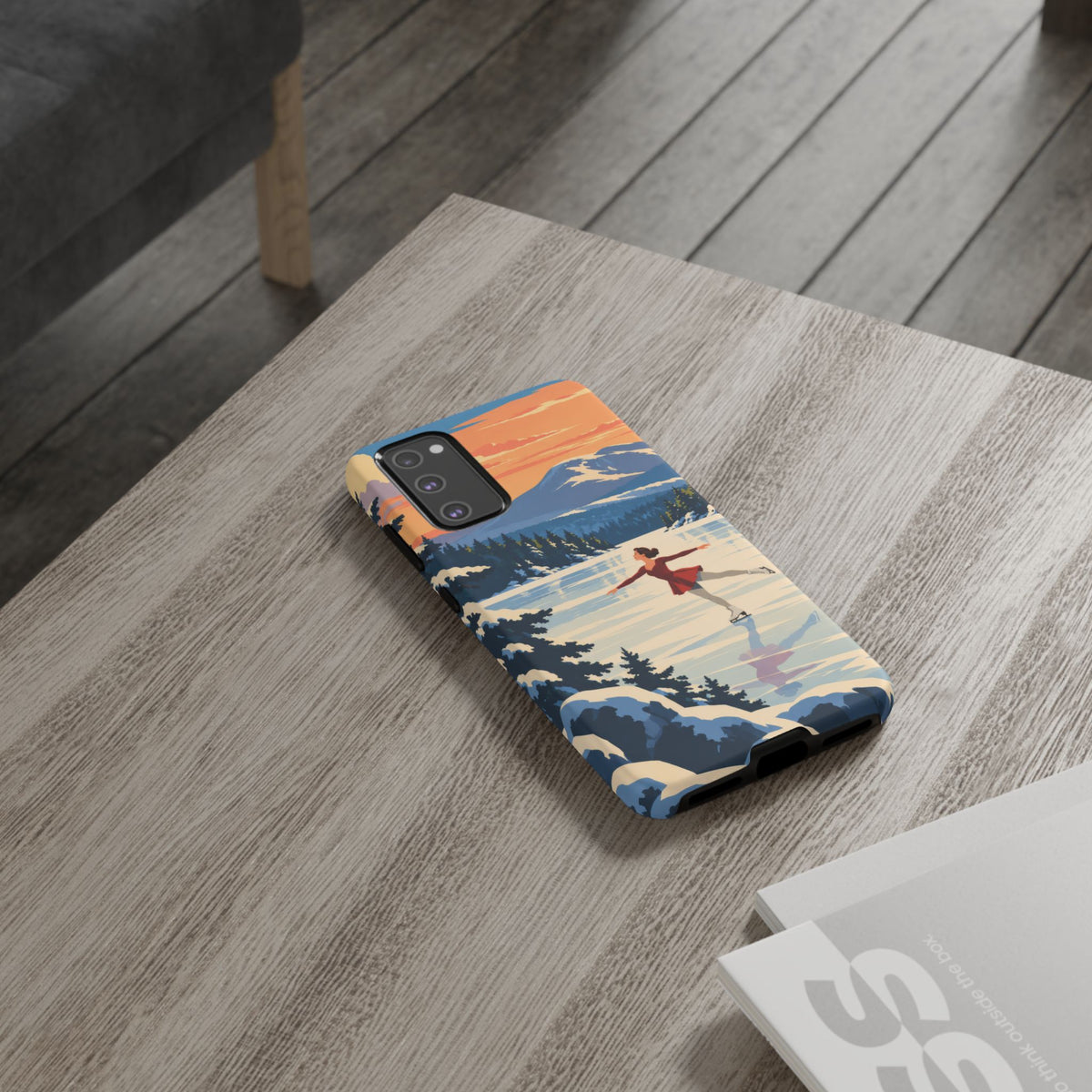 Lake Placid Skater — Winter Glide Samsung Galaxy Tough Case