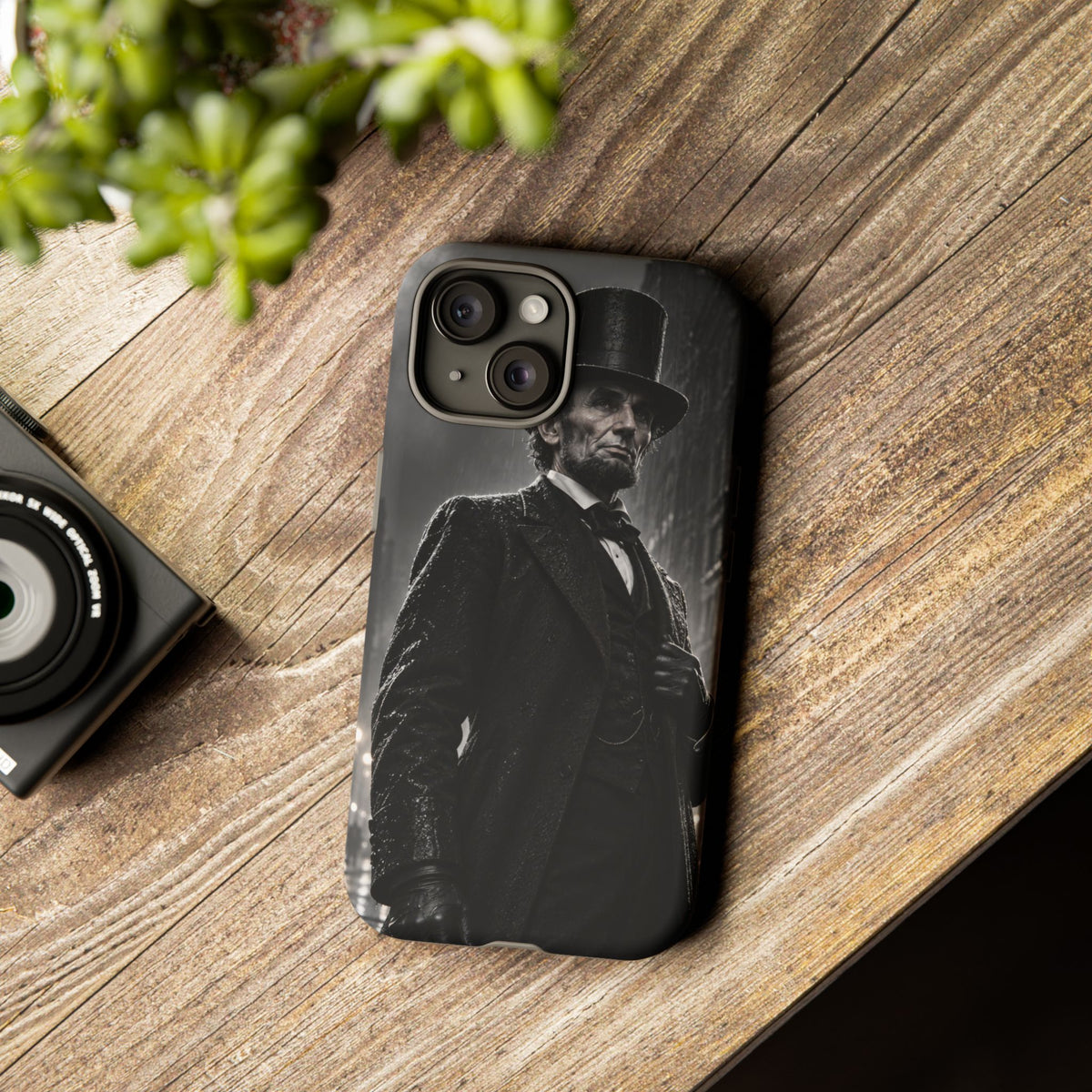 Abe after Midnight iPhone Tough Case | noir lincoln