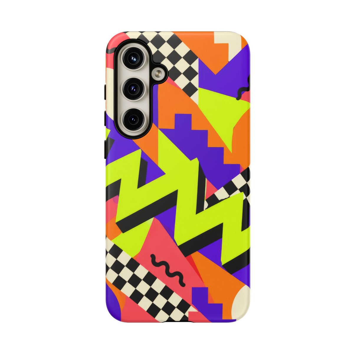 Acid Arcade Samsung Galaxy Tough Case | Bright Retro Geometry