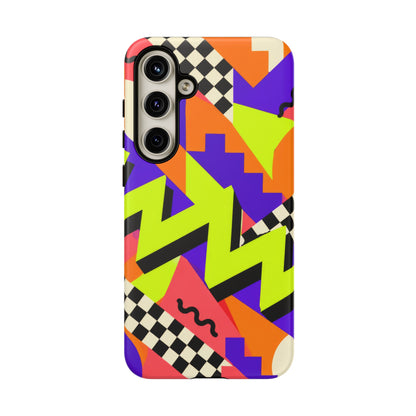 Acid Arcade Samsung Galaxy Tough Case | Bright Retro Geometry