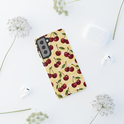 Cherry Gingham Samsung Galaxy Tough Case | Cherry Picnic