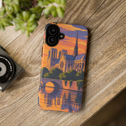 Notre Dame — Cathedral Twilight iPhone Tough Case
