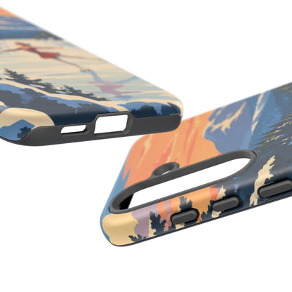 Lake Placid Skater — Winter Glide Samsung Galaxy Tough Case