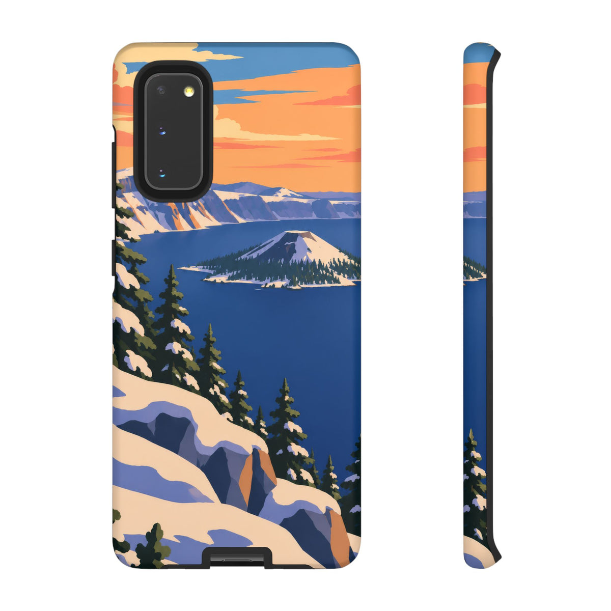 Crater Lake — Winter Caldera Samsung Galaxy Tough Case