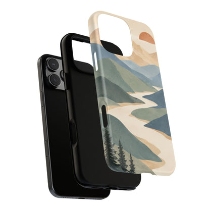 Quiet Pass iPhone Tough Case | mountain river