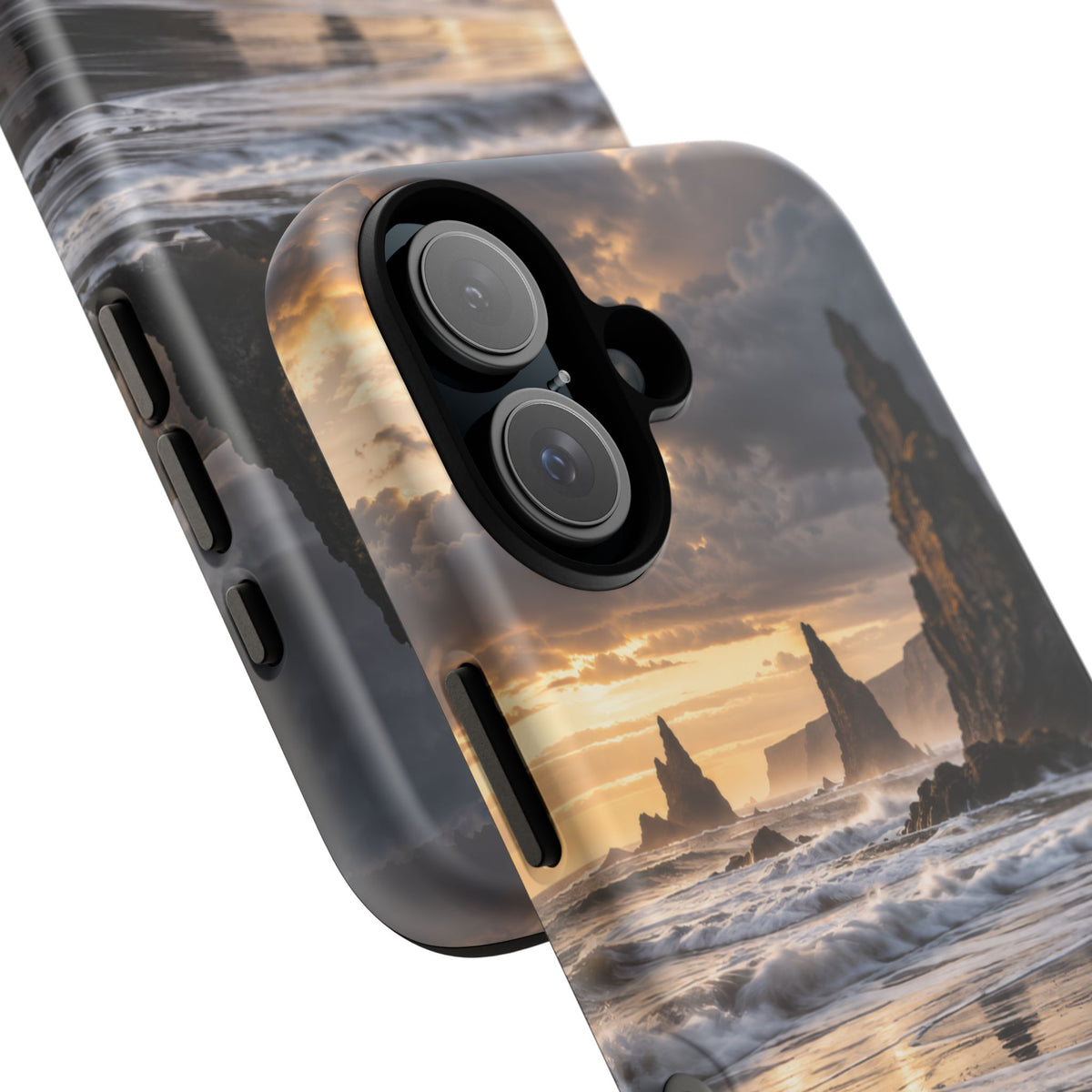 Black Sand and Silver iPhone Tough Case | black sand beach
