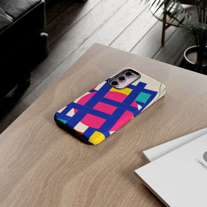 Chromatic Mischief Samsung Galaxy Tough Case | Geometric Color Block Art