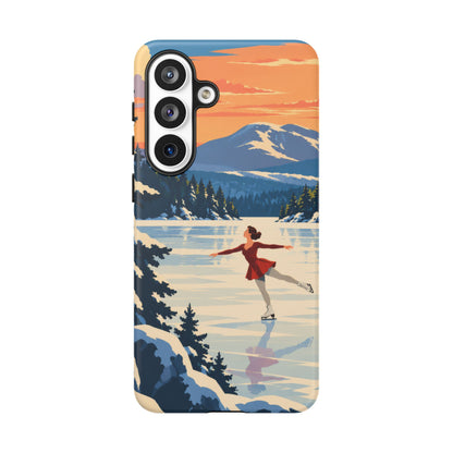Lake Placid Skater — Winter Glide Samsung Galaxy Tough Case
