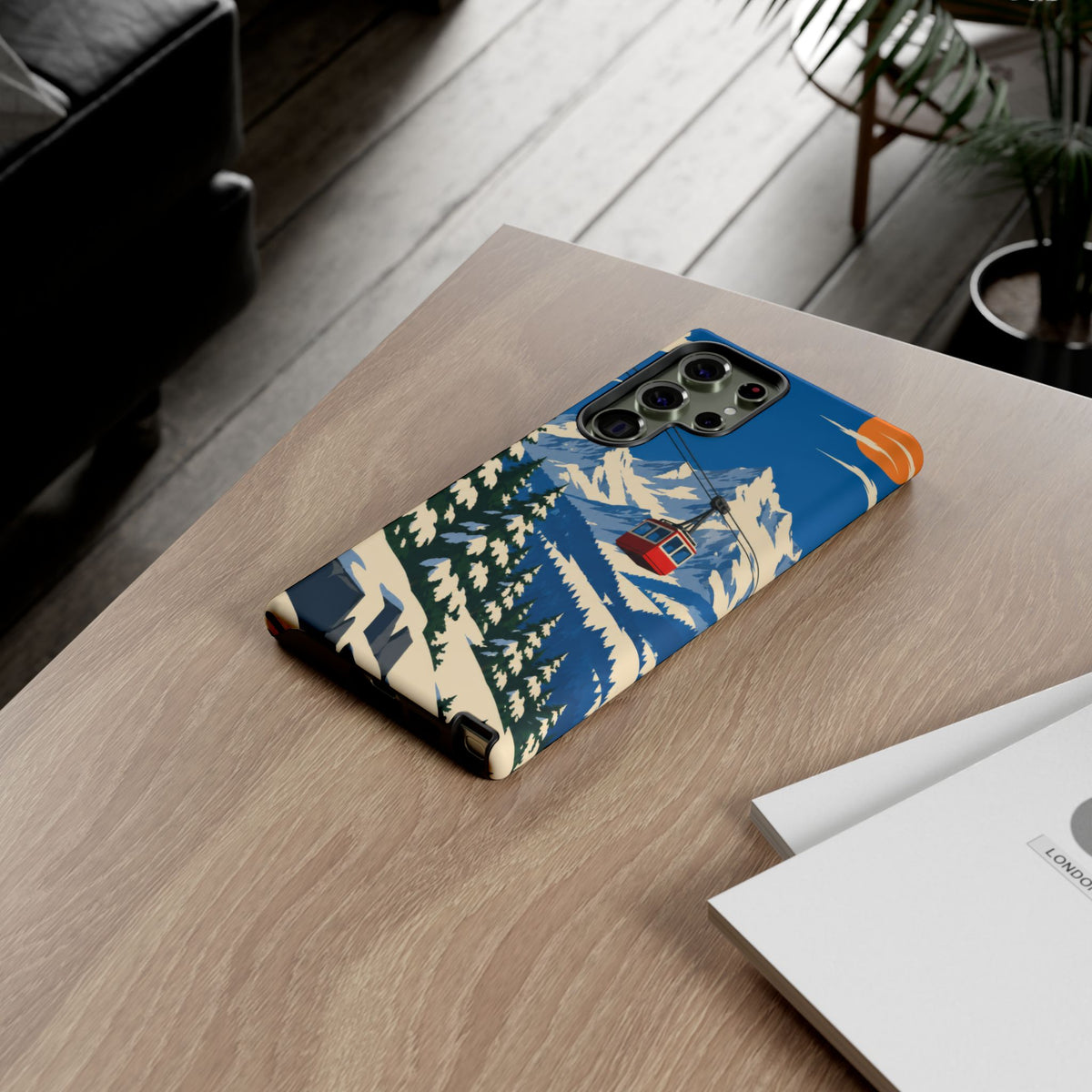 Swiss Skiing — Lift to the Sky Samsung Galaxy Tough Case