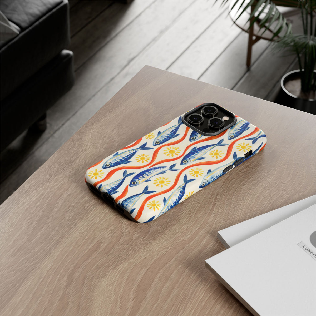 Sardine Social iPhone Tough Case | sardine print