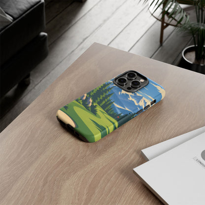 Mountain Golf — Alpine Fairway iPhone Tough Case