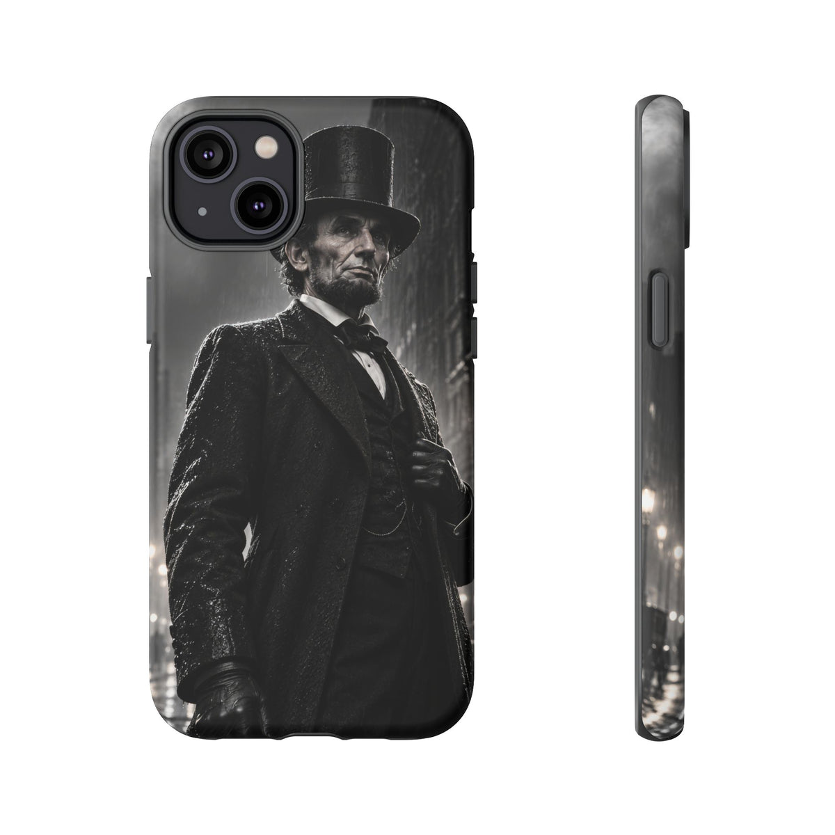 Abe after Midnight iPhone Tough Case | noir lincoln