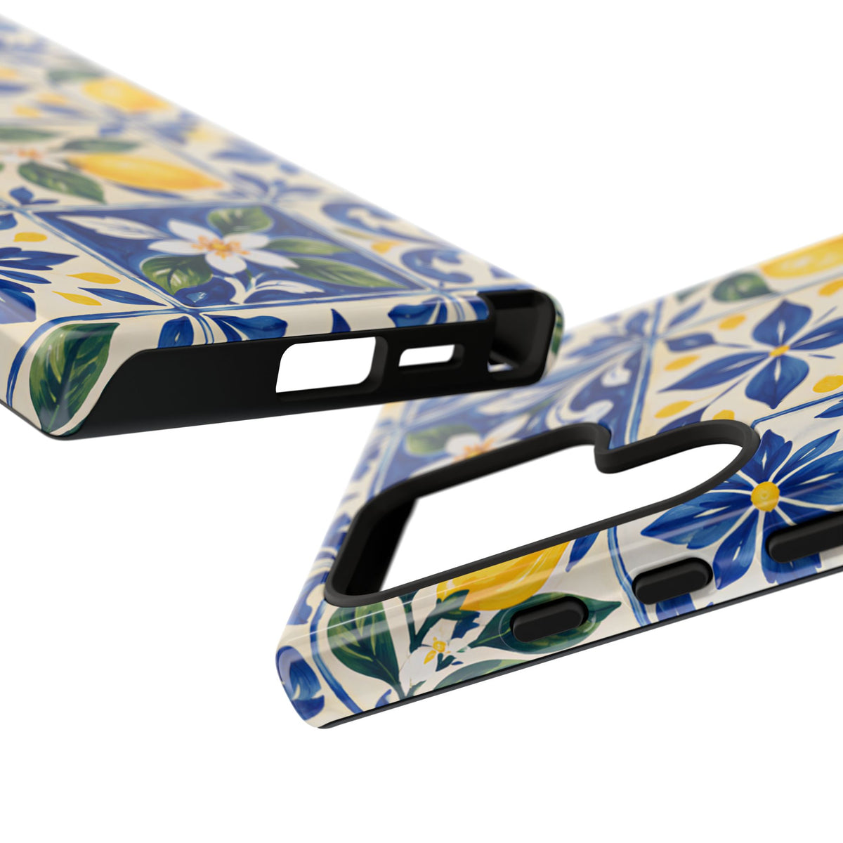Blue Lemon Tile Samsung Galaxy Tough Case | Azulejo Orchard
