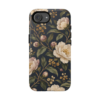 Dark Floral iPhone Tough Case | Midnight Camellia