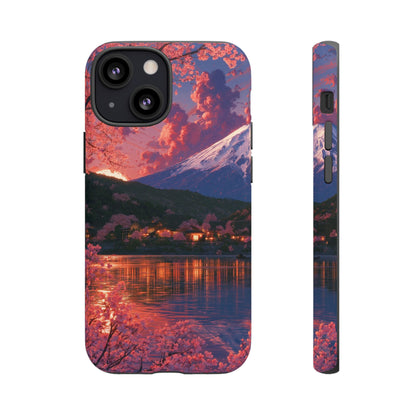 Sakura Lakeside Village iPhone Tough Phone Case