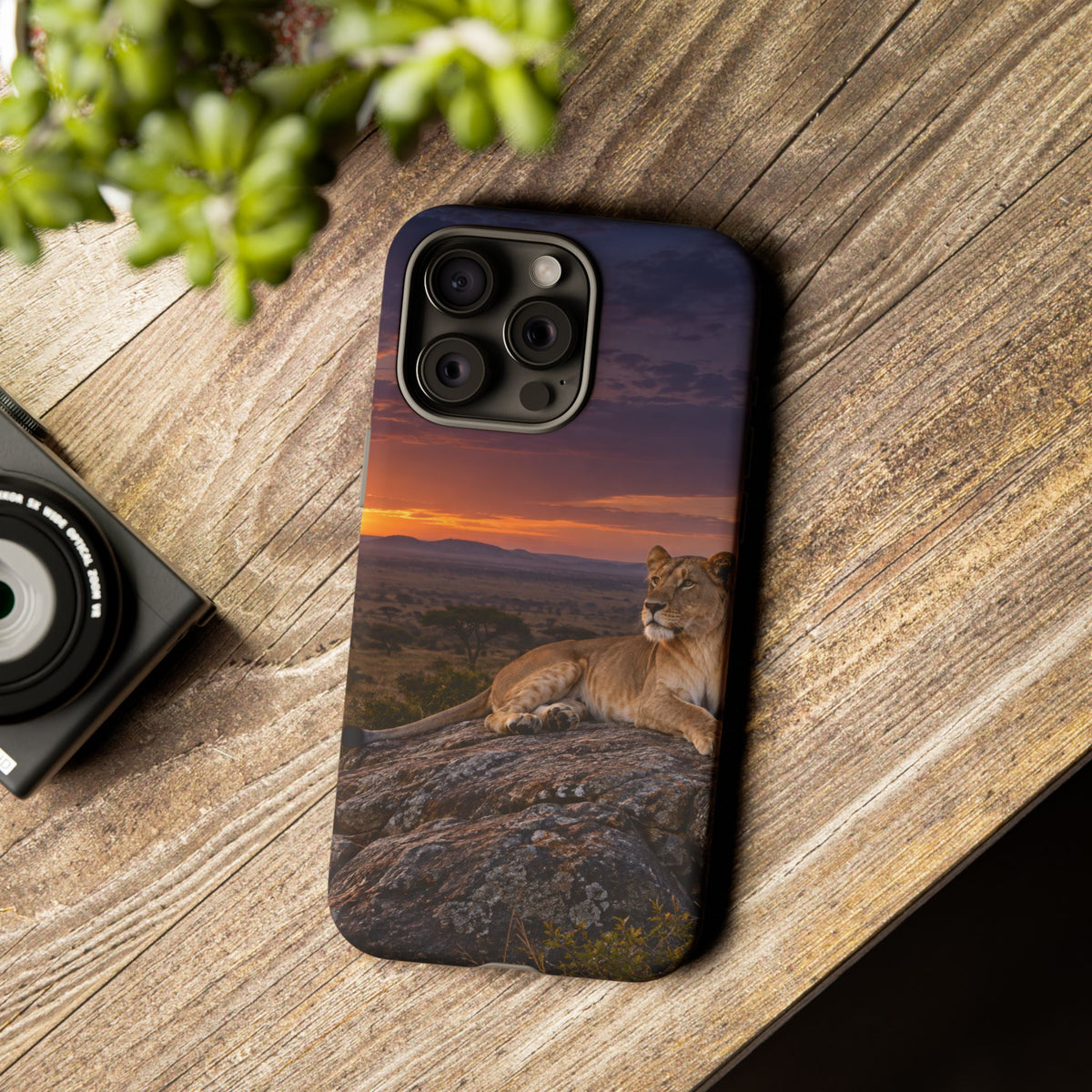 Lioness in the Blue Hour iPhone Tough Case