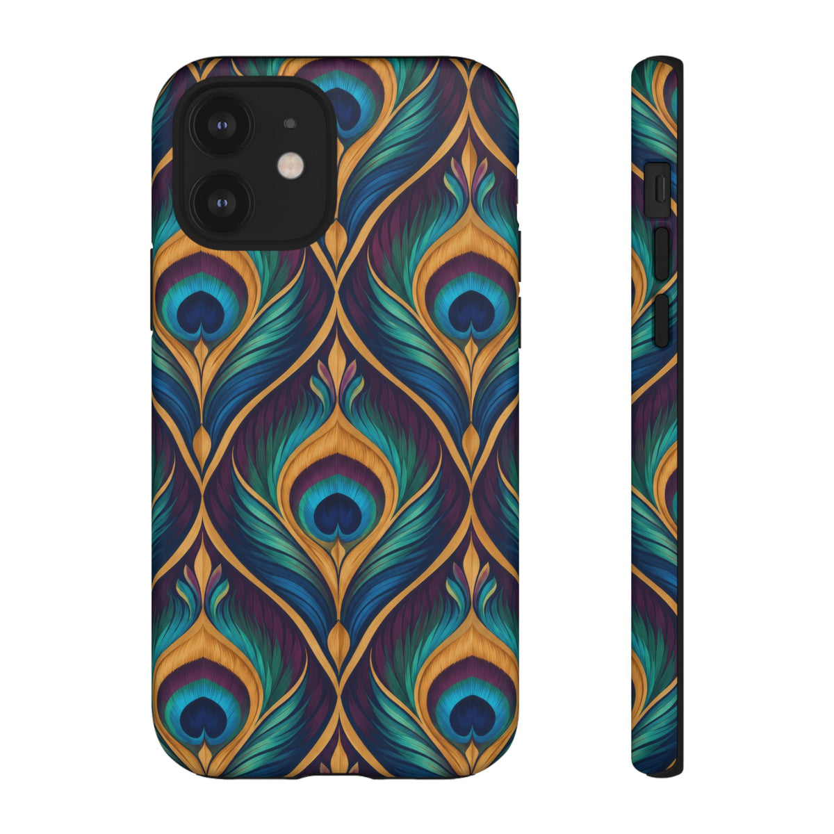 Peacock Nocturne iPhone Tough Case | art deco