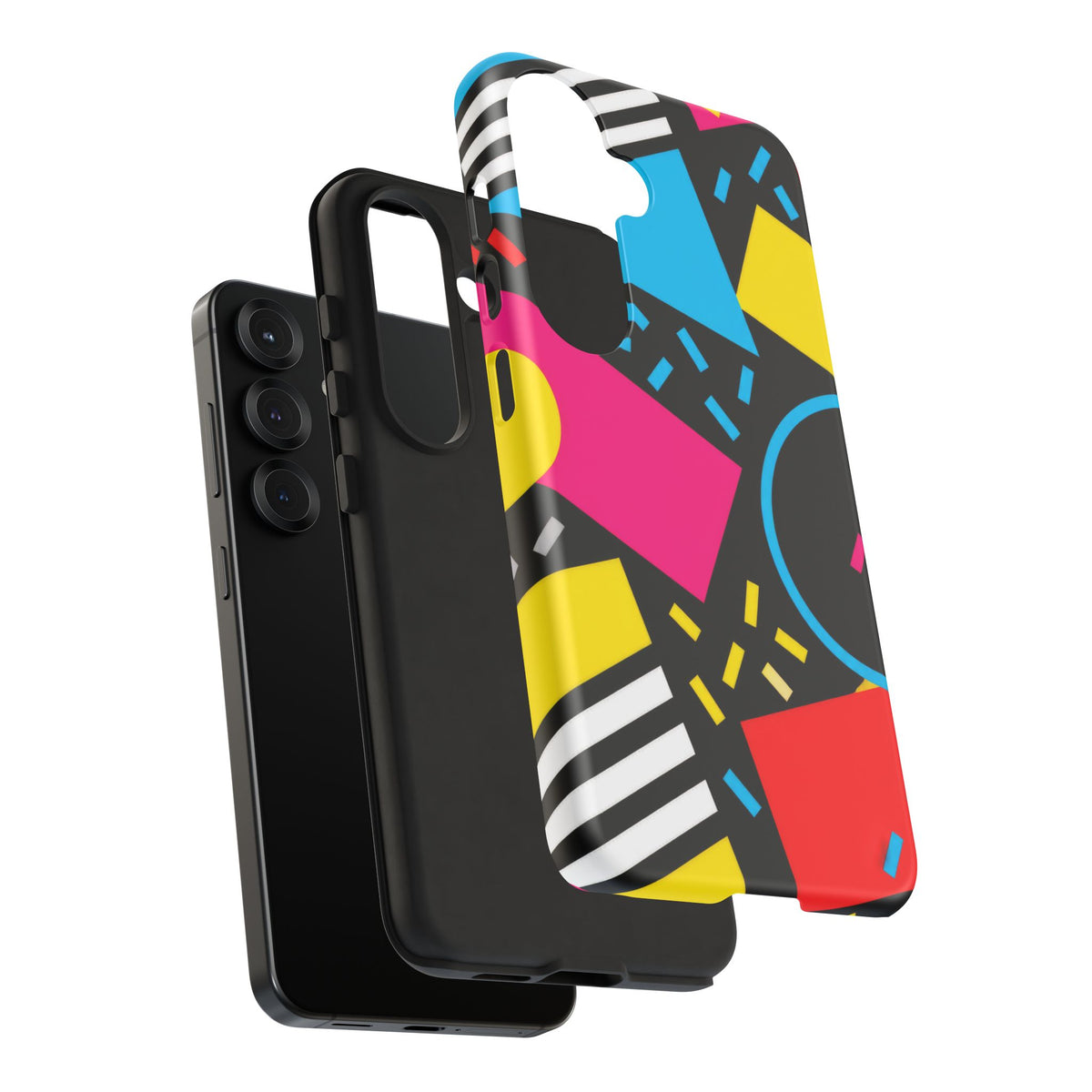 Midnight Confetti Samsung Galaxy Tough Case | Bright Abstract on Black