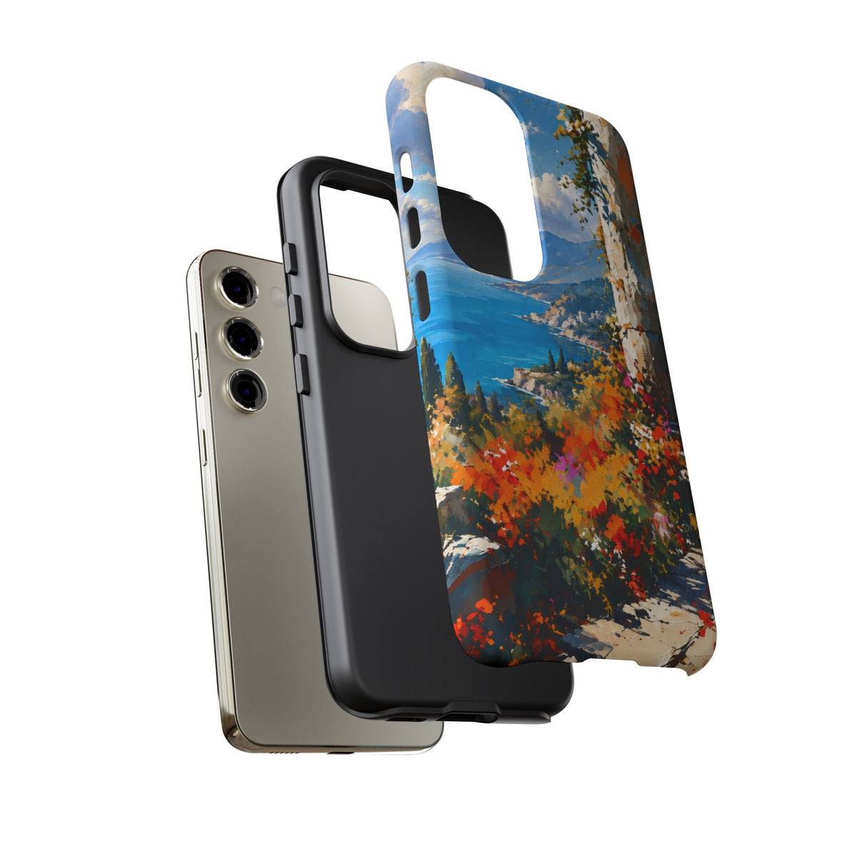 Azure Sanctuary Samsung Galaxy Tough Case | Painterly Coastal Landscape