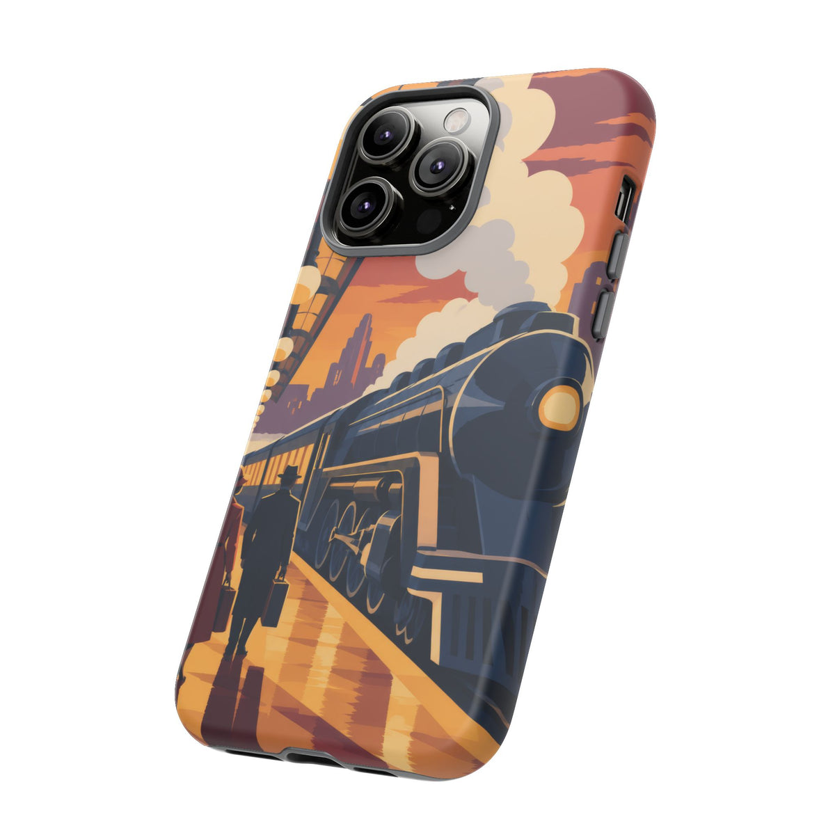 Travel by Train — Night Departure iPhone Tough Case | train travel