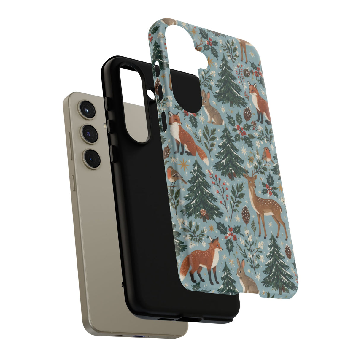 Winter Woodland Gathering Samsung Galaxy Tough Case | woodland christmas