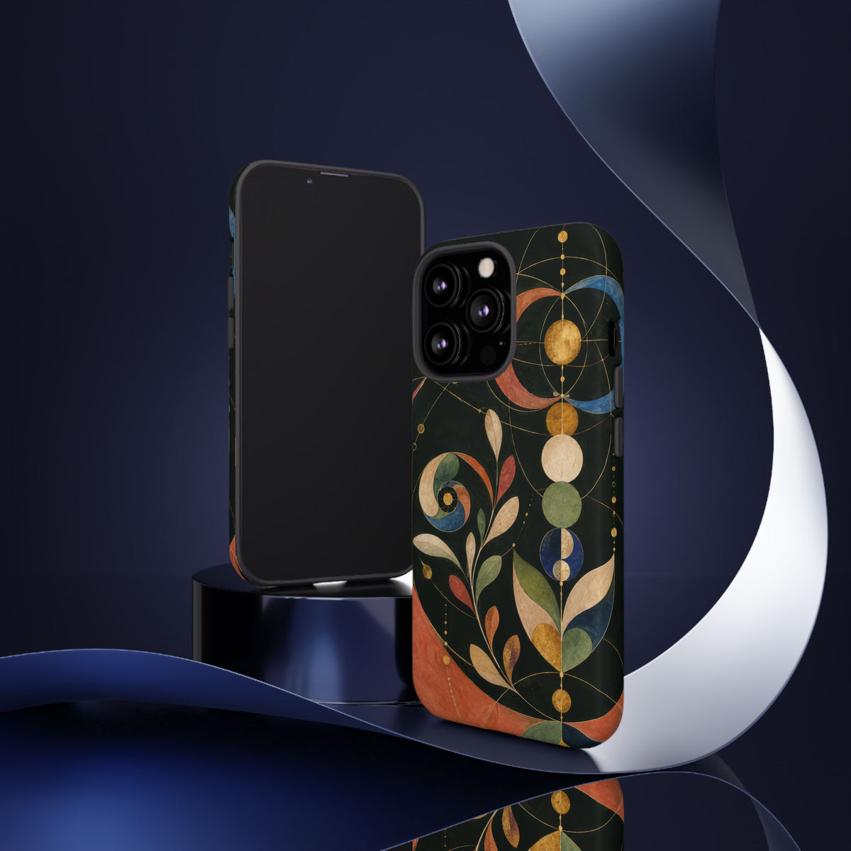 Orbital Garden iPhone Tough Case | Celestial Botanical Geometry