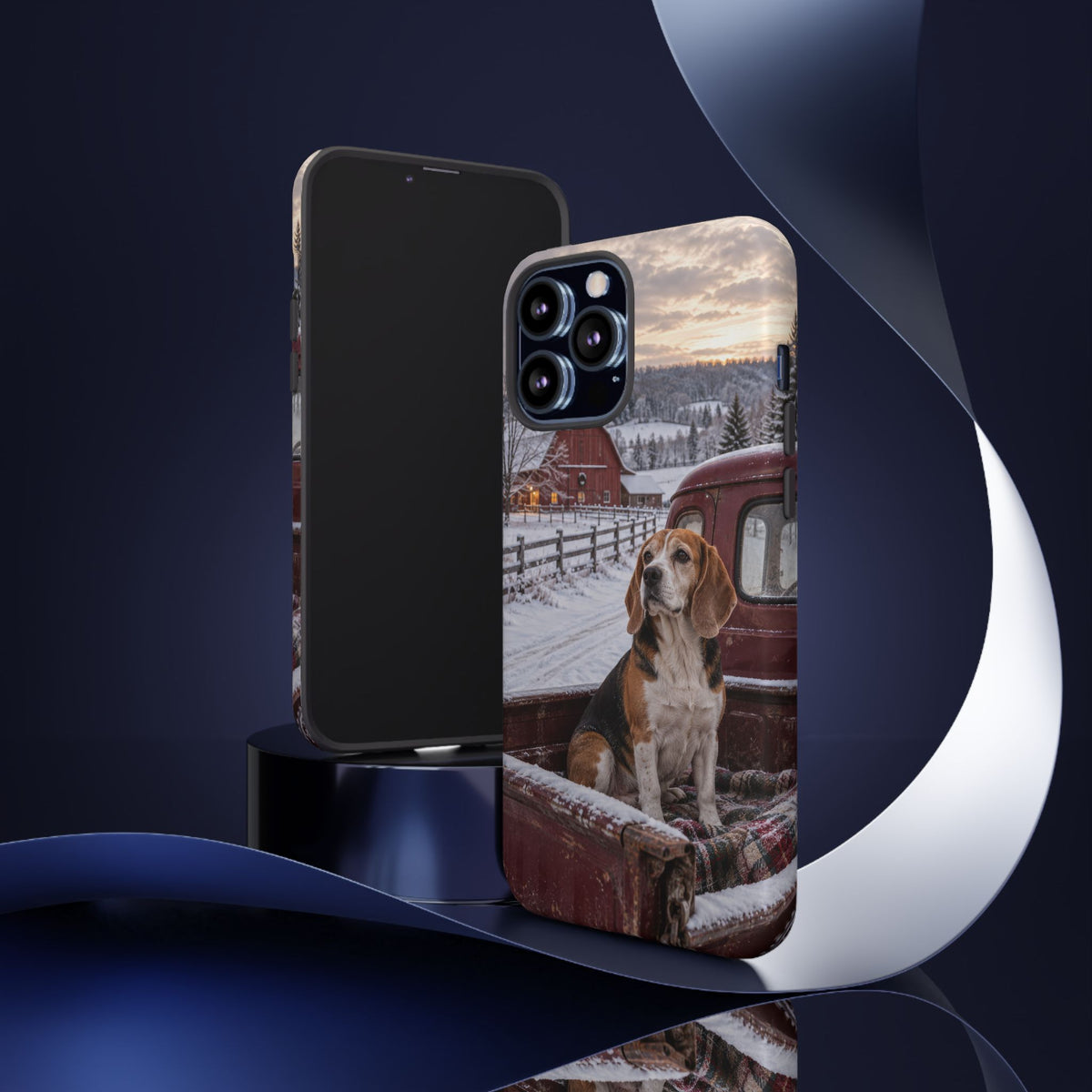 Winter Farm Watch iPhone Tough Case | beagle