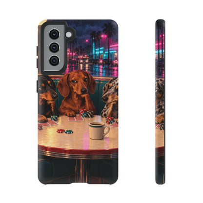 All-Night Aces Samsung Galaxy Tough Case | dachshund poker