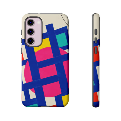Chromatic Mischief Samsung Galaxy Tough Case | Geometric Color Block Art