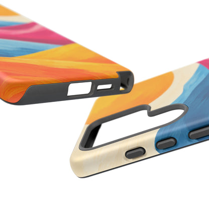Golden Drift Samsung Galaxy Tough Case | colorful hills
