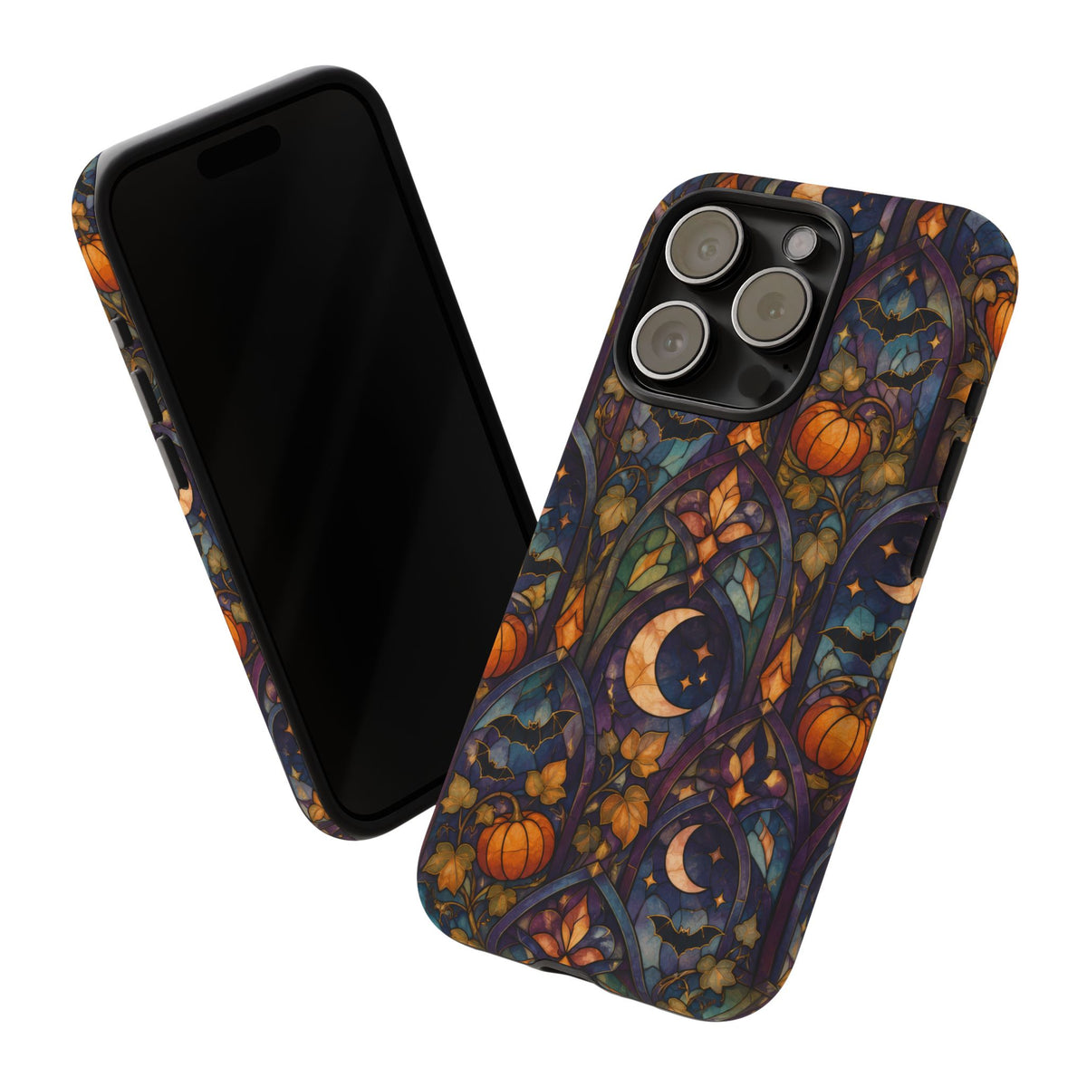 Amber Moon Window iPhone Tough Case | celestial halloween