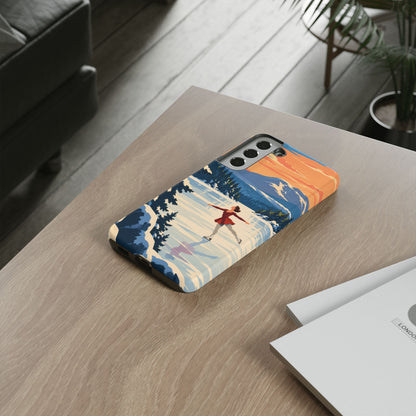 Lake Placid Skater — Winter Glide Samsung Galaxy Tough Case