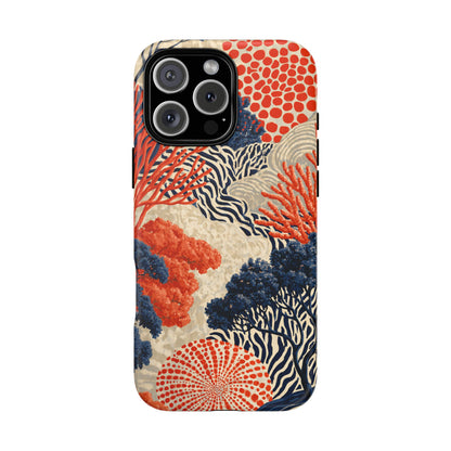 Coral Current iPhone Tough Phone Case