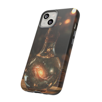 Bottled Cosmos iPhone Tough Case | Galaxy in an Antique Bottle