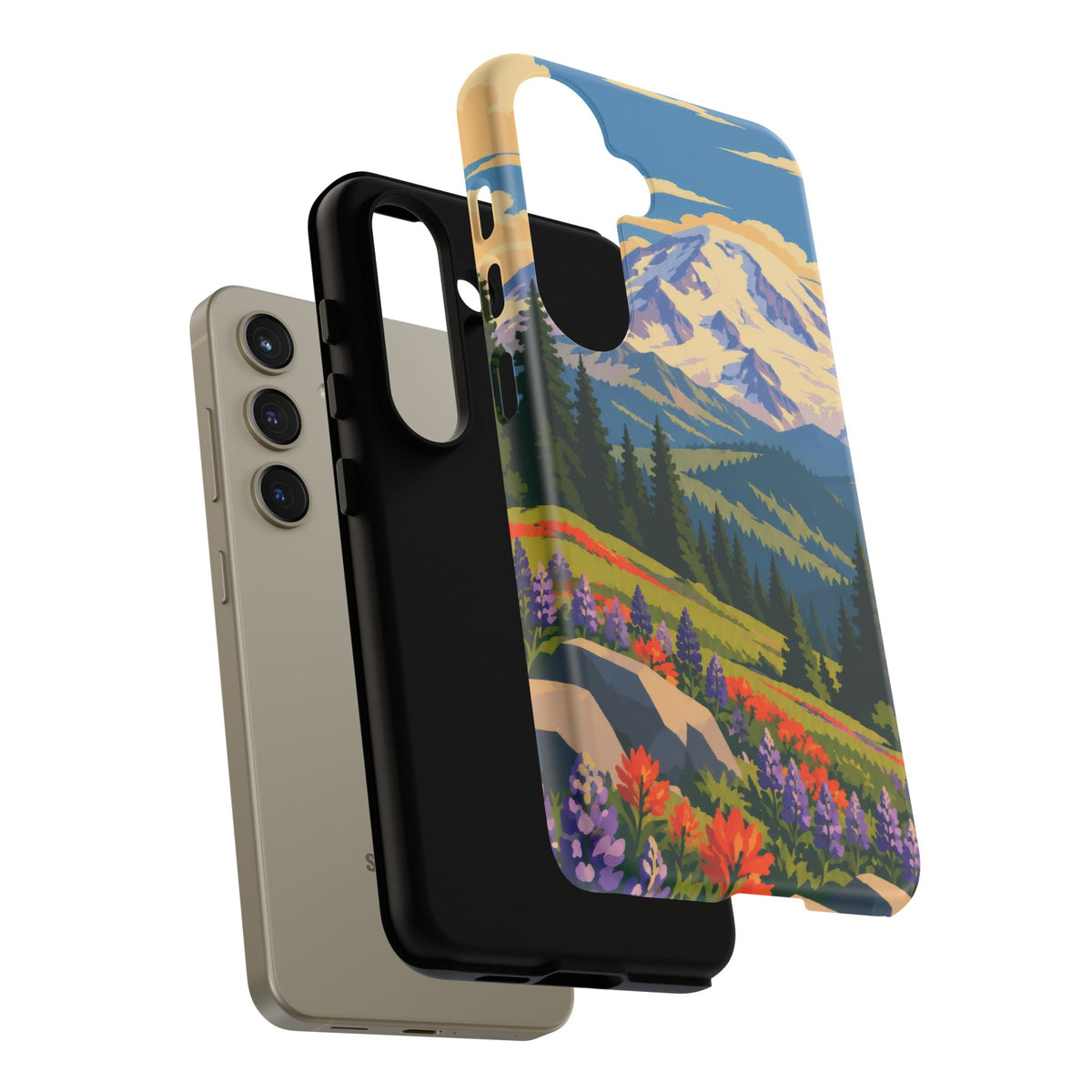 Mount Rainier — Meadow Radiance Samsung Galaxy Tough Case
