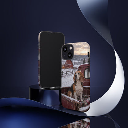 Winter Farm Watch iPhone Tough Case | beagle