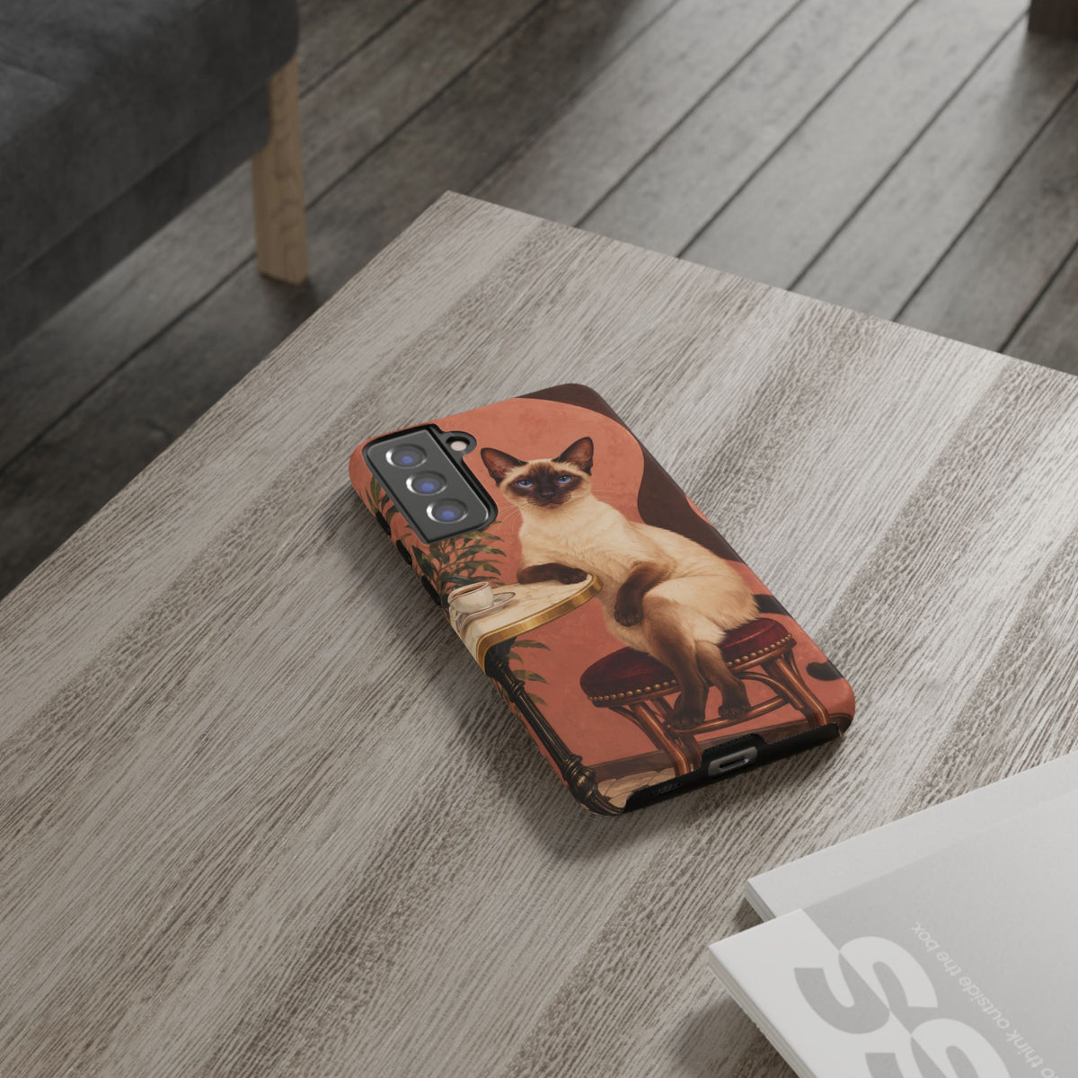 Espresso Cat Club Samsung Galaxy Tough Case | siamese cat