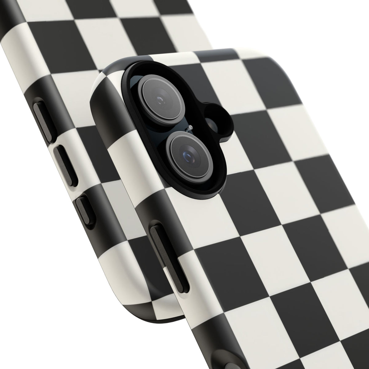 Classic Check iPhone Tough Case | Black & White Checkerboard