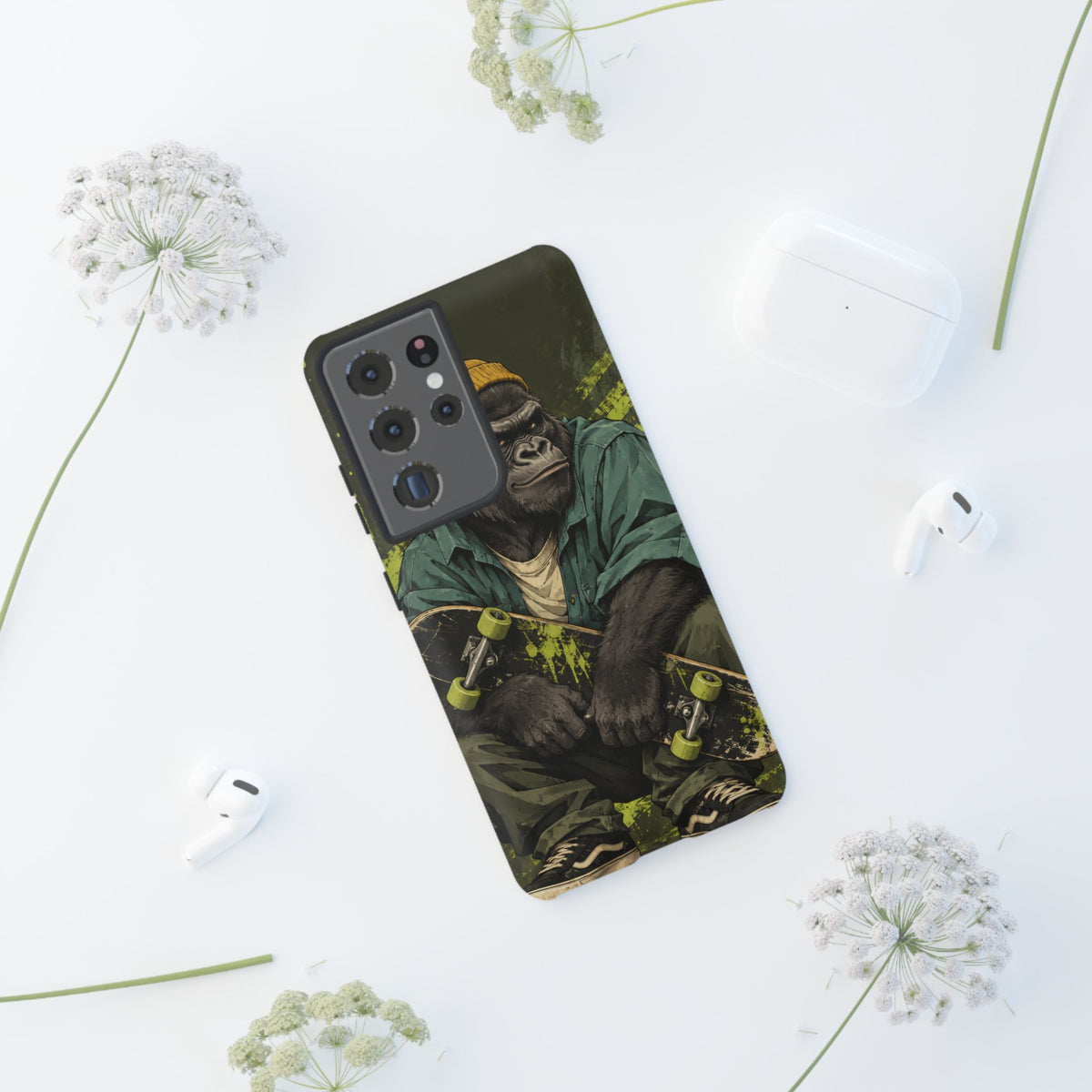 Concrete Jungle Samsung Galaxy Tough Case | Skater Gorilla Illustration