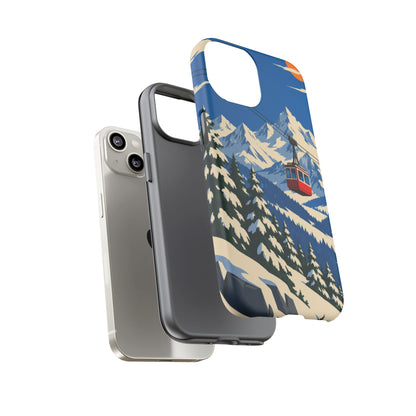 Swiss Skiing — Lift to the Sky iPhone Tough Case