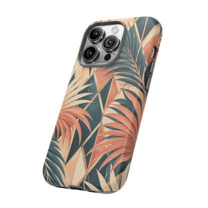 Coral Palm Pavilion iPhone Tough Case | art deco