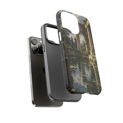 The Flooded Court iPhone Tough Case | Ancient Garden Landscape