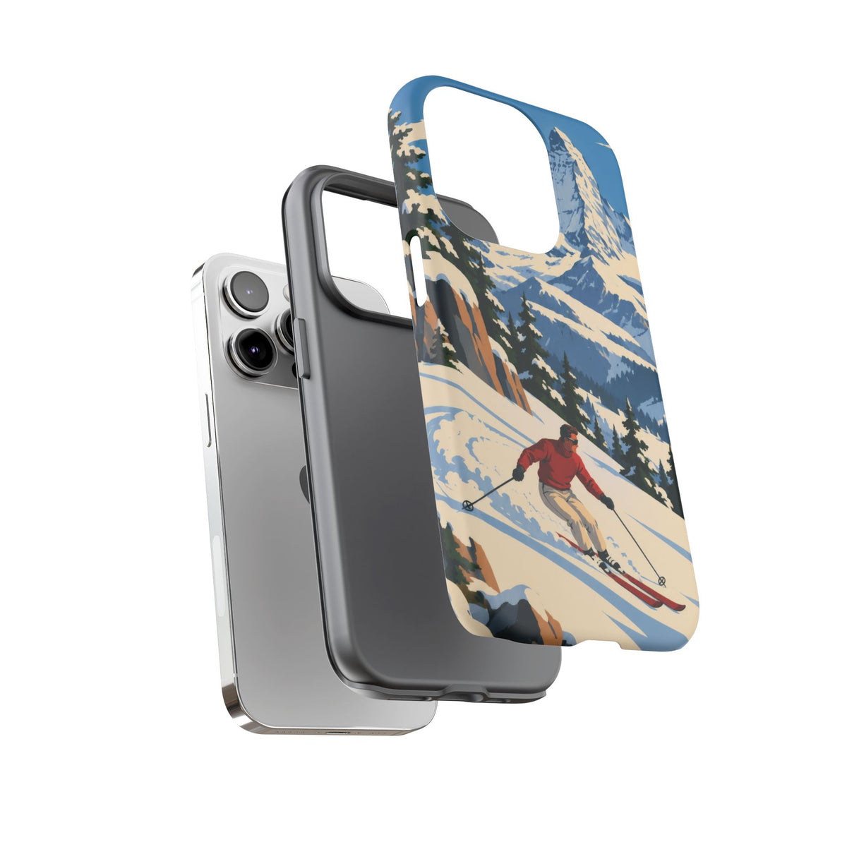 Swiss Skiing — Downhill Arc iPhone Tough Case