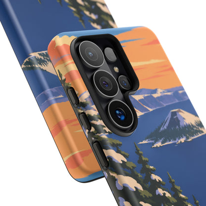 Crater Lake — Winter Caldera Samsung Galaxy Tough Case