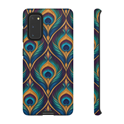 Peacock Nocturne Samsung Galaxy Tough Case | art deco