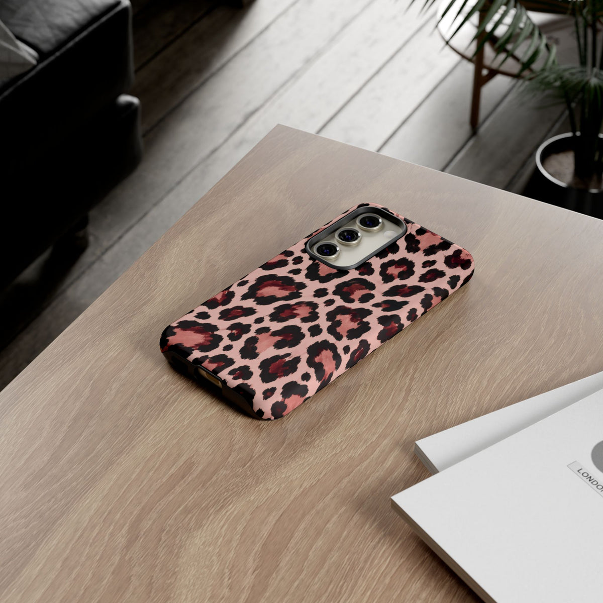 Wild Burgundy Samsung Galaxy Tough Case | leopard print