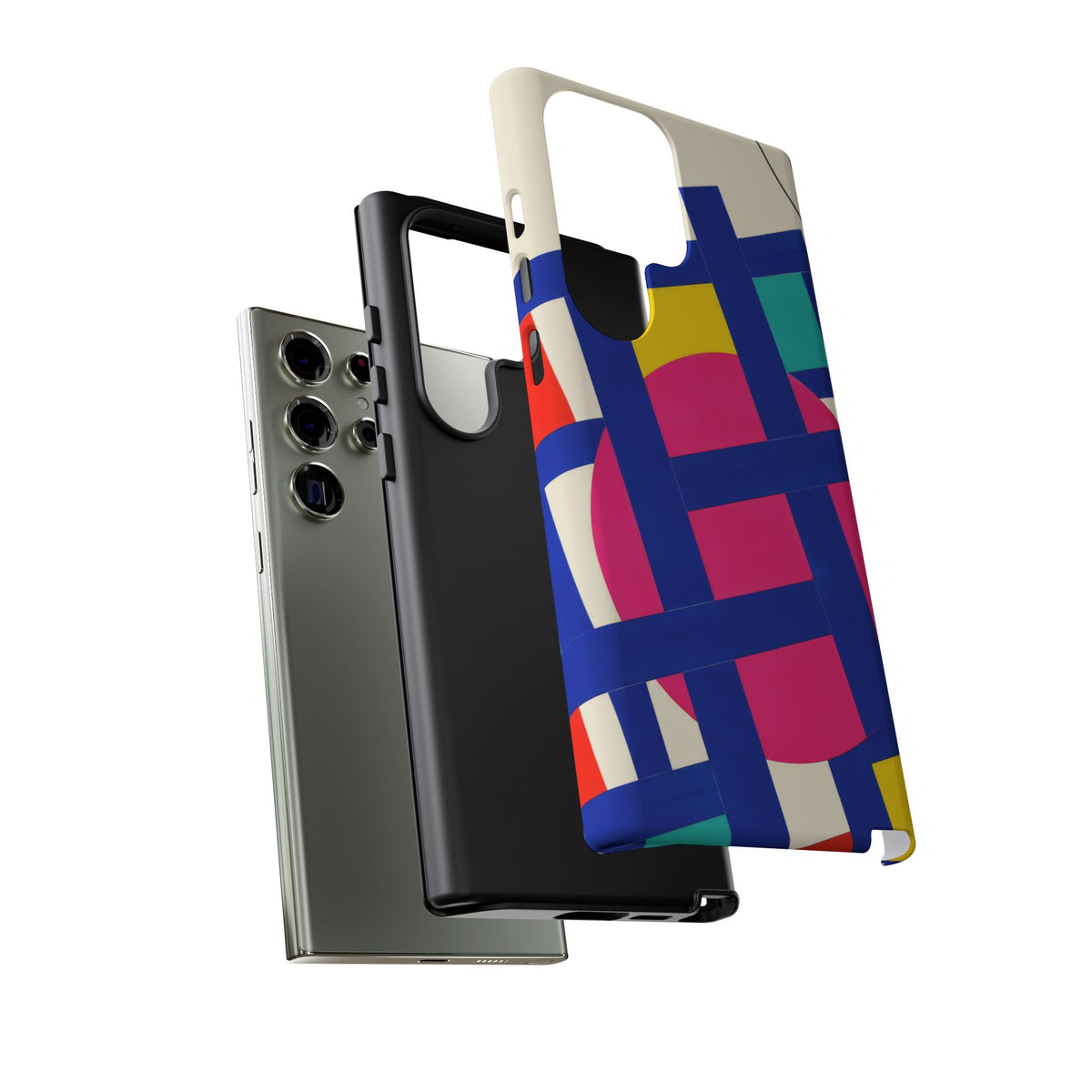 Chromatic Mischief Samsung Galaxy Tough Case | Geometric Color Block Art