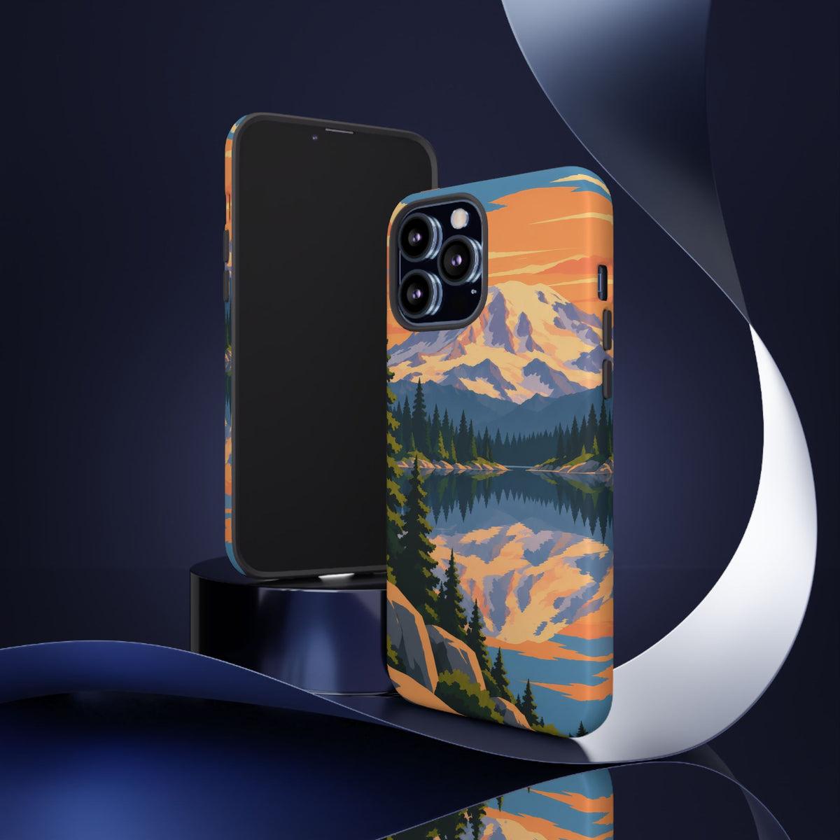 Mount Rainier — Mirror Dawn iPhone Tough Case